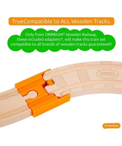 Toys 68 Pcs Wooden Train Track Expansion Pack Compatible with Thomas Wooden Train Brio Thomas The Tank Engine $54.58 Toy Trai...