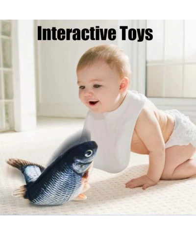 Electric Moving Fish Interactive Plush Toys $24.82 Plush Figure Toys