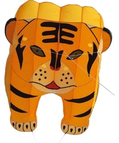 Tiger 3D Kite for Adult Soft Nylon Material Parafoil Kite for Kids. Easy to Fly 244×39 inch with Kite String and Backpack Per...