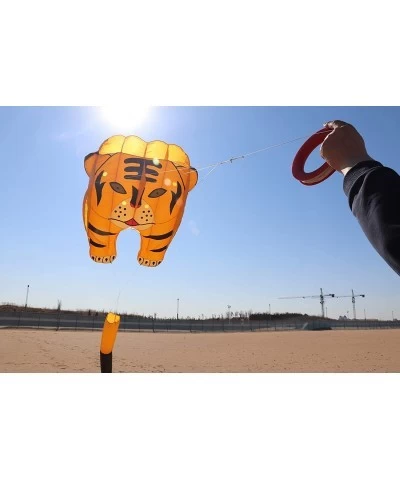 Tiger 3D Kite for Adult Soft Nylon Material Parafoil Kite for Kids. Easy to Fly 244×39 inch with Kite String and Backpack Per...