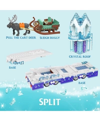 Educiro Frozen Ice Princess Castle with Reindeer Sven moveable Toy Building Set for Kids Girls and Boys Ages 8-12 ( 912 Piece...