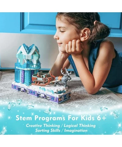 Educiro Frozen Ice Princess Castle with Reindeer Sven moveable Toy Building Set for Kids Girls and Boys Ages 8-12 ( 912 Piece...