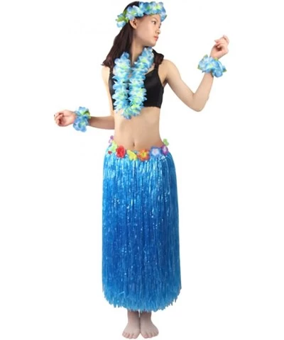 5pcs/ Set Women's Hawaiian Luau Elastic Grass Hula Skirt 80cm $30.13 Kids' Dress-Up Accessories