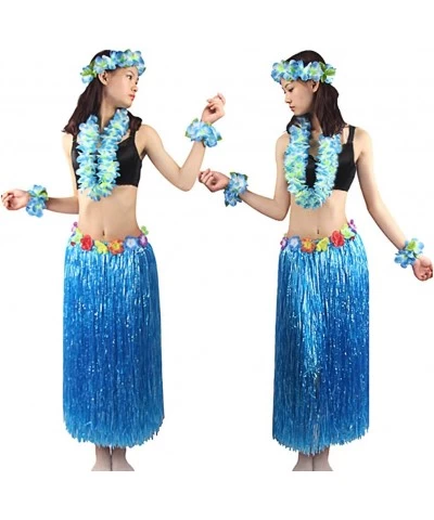 5pcs/ Set Women's Hawaiian Luau Elastic Grass Hula Skirt 80cm $30.13 Kids' Dress-Up Accessories