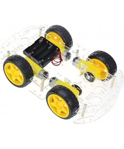 4WD 2 Layer Smart Robot Car Chassis Kit with Speed Encoder Battery Box for Kids Teens DIY $30.46 Remote & App Controlled Vehi...