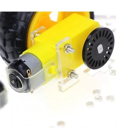 4WD 2 Layer Smart Robot Car Chassis Kit with Speed Encoder Battery Box for Kids Teens DIY $30.46 Remote & App Controlled Vehi...