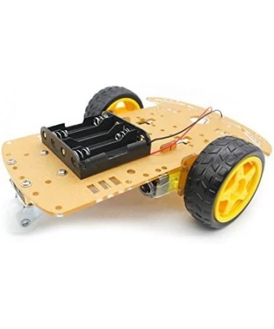 2WD Smart Robot Car Chassis Kit with Speed Encoder Battery Box for Kids Teens DIY $26.65 Remote & App Controlled Vehicles