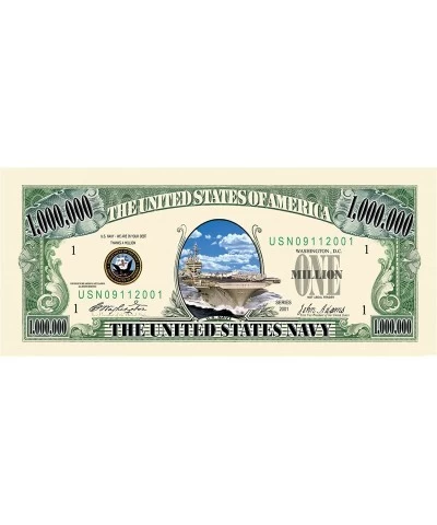 US Navy Million Dollar Novelty Bill Collectible in Collector Grade Currency Holder. Naval Gift $15.36 Gags & Practical Joke Toys