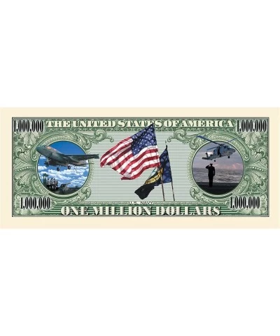 US Navy Million Dollar Novelty Bill Collectible in Collector Grade Currency Holder. Naval Gift $15.36 Gags & Practical Joke Toys