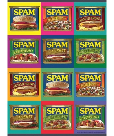 SPAM Sizzle. Pork. and. Mmm.® 1000 Piece Jigsaw Puzzle | Officially Licensed SPAM Merchandise | Collectible Puzzle Featuring ...