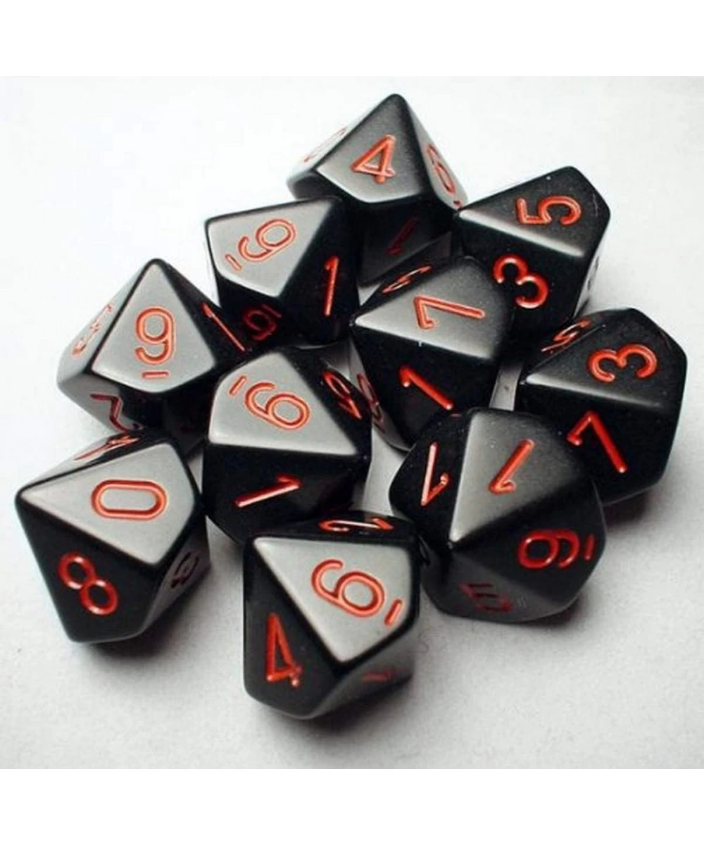 10-sided Dice: Opaque Black $17.19 Game Accessories