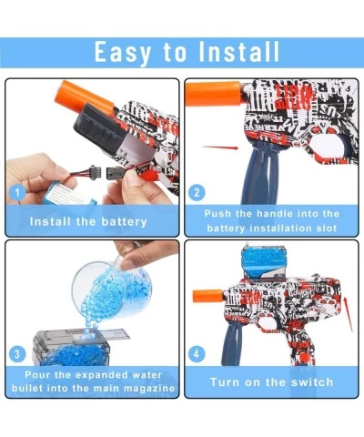 Splatter Ball Gun Mp9 Electric Gel Ball Toy Gun with 20 000 Water Beads Outdoor Team Games for Boys and Girls Age 12+ $59.42 ...