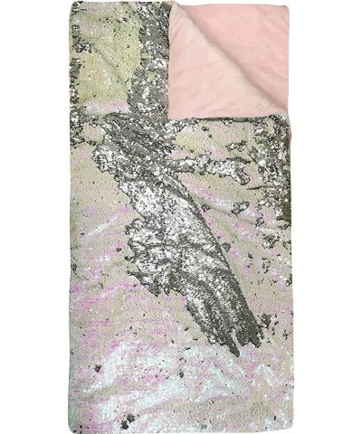 Super Cozy Reversible Sequin Sleeping Slumber Bag Royal Plush & Luxurious Dazzle - Pink $64.85 Slumber Bags