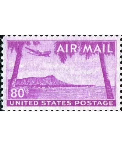 Diamond Head Hawaii State Park Oʻahu - Volcanic Tuff Cone C46 Single 80¢ US Postage Stamp $14.01 Collectibles Display & Storage