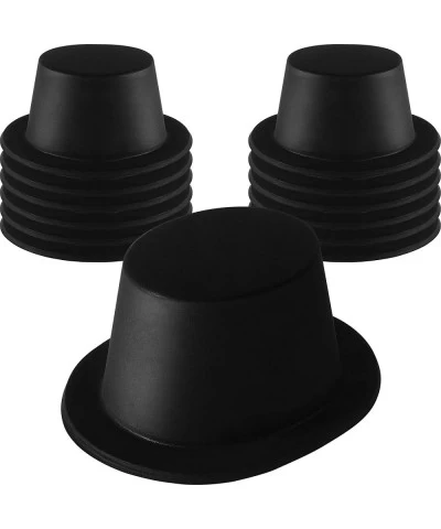 12 Pieces Top Hats Plastic Derby Victorian Hat Dress Up Top Hats Unisex Formal Costume Hats for Men Women $49.25 Kids' Party ...