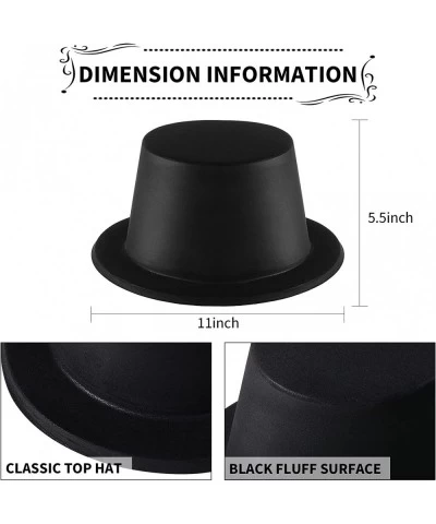 12 Pieces Top Hats Plastic Derby Victorian Hat Dress Up Top Hats Unisex Formal Costume Hats for Men Women $49.25 Kids' Party ...