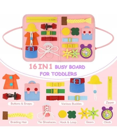 Busy Board Montessori Toys for 1 2 3 4 Year Old - Toddler Sensory Board for Fine Motor Skills and Travel Essentials Toys - Pr...