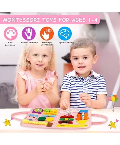 Busy Board Montessori Toys for 1 2 3 4 Year Old - Toddler Sensory Board for Fine Motor Skills and Travel Essentials Toys - Pr...