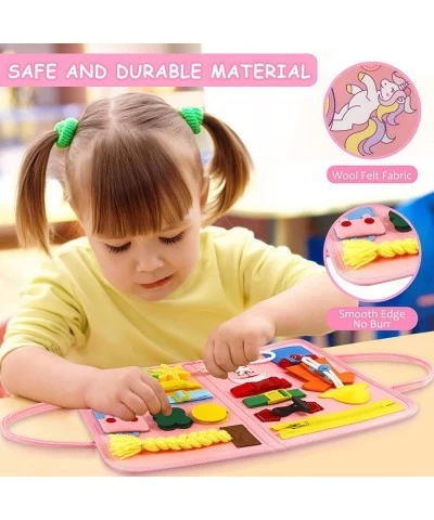 Busy Board Montessori Toys for 1 2 3 4 Year Old - Toddler Sensory Board for Fine Motor Skills and Travel Essentials Toys - Pr...