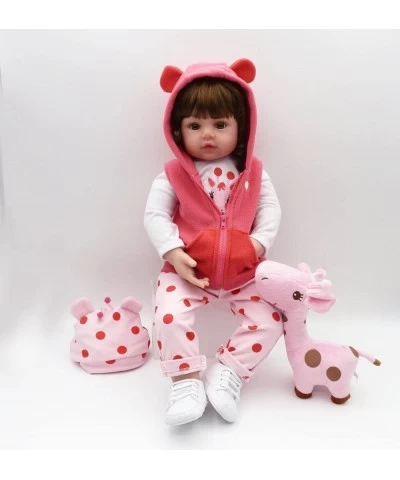 Reborn Baby Doll Clothes Girl for 22- 24 inch Reborn Doll 4pcs Fawn Pink Outfit $38.77 Doll Accessories