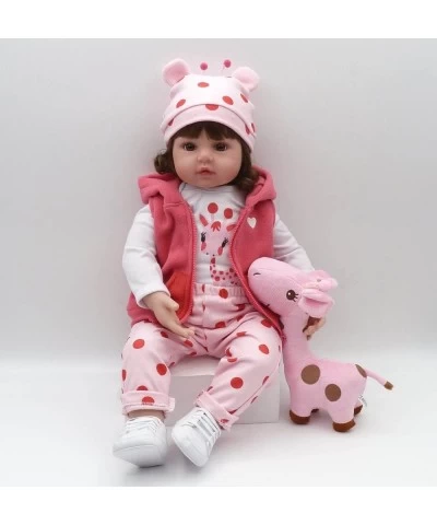 Reborn Baby Doll Clothes Girl for 22- 24 inch Reborn Doll 4pcs Fawn Pink Outfit $38.77 Doll Accessories