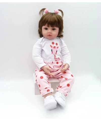 Reborn Baby Doll Clothes Girl for 22- 24 inch Reborn Doll 4pcs Fawn Pink Outfit $38.77 Doll Accessories