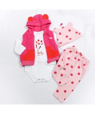 Reborn Baby Doll Clothes Girl for 22- 24 inch Reborn Doll 4pcs Fawn Pink Outfit $38.77 Doll Accessories