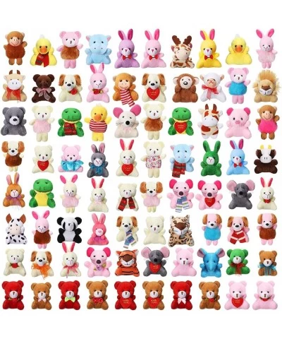 80 Pieces Mini Stuffed Animal Toys Small Animal Plush Keychains Stuffed Jungle Animals Toys Set for Kids Birthday Party Goody...