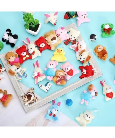 80 Pieces Mini Stuffed Animal Toys Small Animal Plush Keychains Stuffed Jungle Animals Toys Set for Kids Birthday Party Goody...