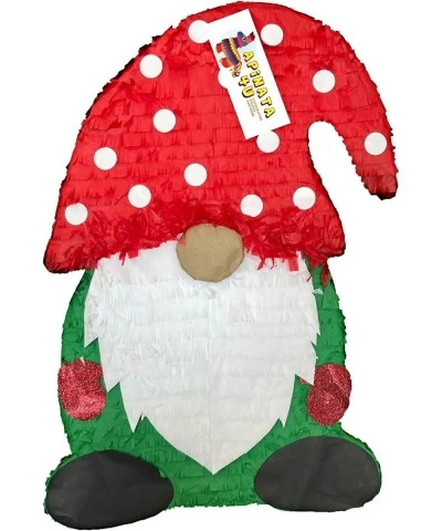 20"Tall Gnome Pinata Red & Green Coliday Holiday Decoration Xmas Christmas Party Supplies $62.60 Piñatas