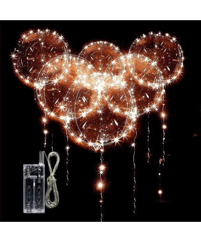 10 PACKS LED Bobo Balloons Transparent LED Light Up Balloons Helium Style Glow Bubble Balloons with String Lights for Party B...