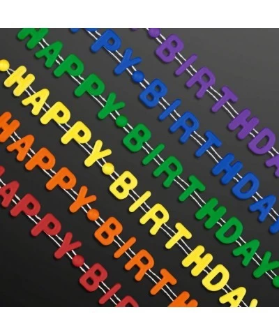 Set of 12 Happy Birthday Party Beads Necklaces (Non-Light Up) $34.36 Kids' Dress-Up Accessories