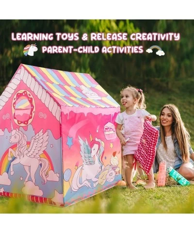 Kids Play Tent DIY Coloring Playhouse for Kids Outdoor and Indoor Art Crafts Washable Oxford Fabric Toddler Tent Princess Gif...