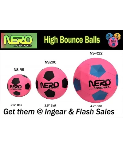 Nero NS-R12 Rubber High Bounce Agility Toy Ball 4.7 inch Our Biggest High Bounce Ball Yet Great for The Streets Playground Pa...