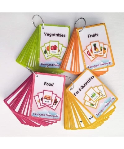 Fruits/Vegetable/Foods/Food Quantities English Flash Cards Pocket Card Learning Baby Toys for Children Pre-Kindergarten Kids ...