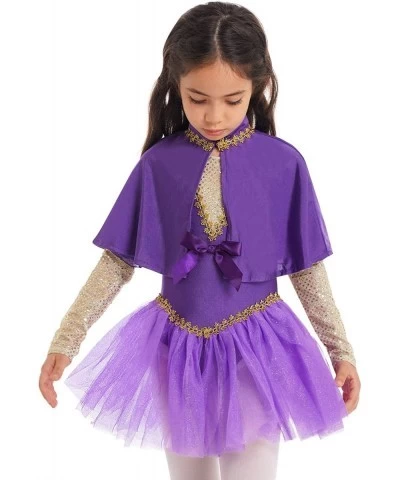 3Pcs Circus Show Trapeze Costume Kids Girls Cape with Tutu Skirt and Wristband Halloween Outfit $32.27 Kids' Costumes