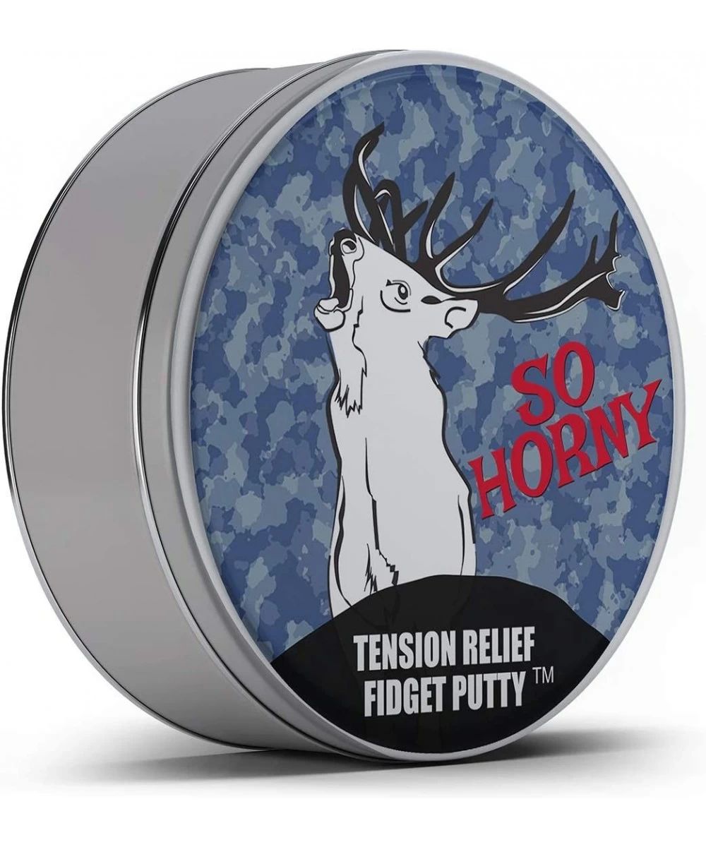 So Horny Stress Putty - Frustrated Buck Tension Relief Fidget Putty for Men - Novelty Therapy Dough Chameleon red Putty Fidge...