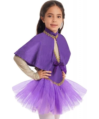 3Pcs Circus Show Trapeze Costume Kids Girls Cape with Tutu Skirt and Wristband Halloween Outfit $32.27 Kids' Costumes