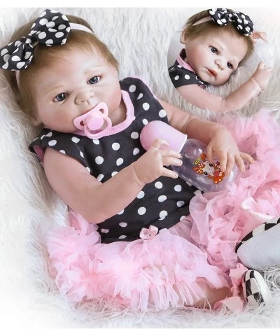 Reborn Baby Dolls Silicone Vinyl Full Body 22 inch Reborn Dolls Girl Anatomically Correct Lifelike Newborn Baby $103.92 Dolls