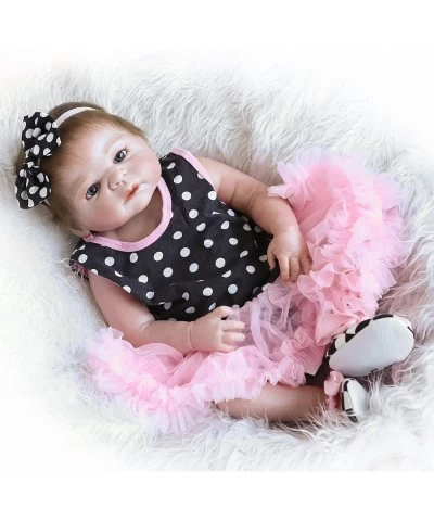 Reborn Baby Dolls Silicone Vinyl Full Body 22 inch Reborn Dolls Girl Anatomically Correct Lifelike Newborn Baby $103.92 Dolls