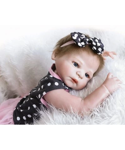 Reborn Baby Dolls Silicone Vinyl Full Body 22 inch Reborn Dolls Girl Anatomically Correct Lifelike Newborn Baby $103.92 Dolls