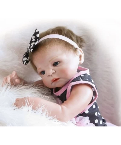 Reborn Baby Dolls Silicone Vinyl Full Body 22 inch Reborn Dolls Girl Anatomically Correct Lifelike Newborn Baby $103.92 Dolls