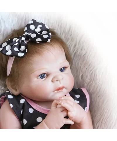 Reborn Baby Dolls Silicone Vinyl Full Body 22 inch Reborn Dolls Girl Anatomically Correct Lifelike Newborn Baby $103.92 Dolls