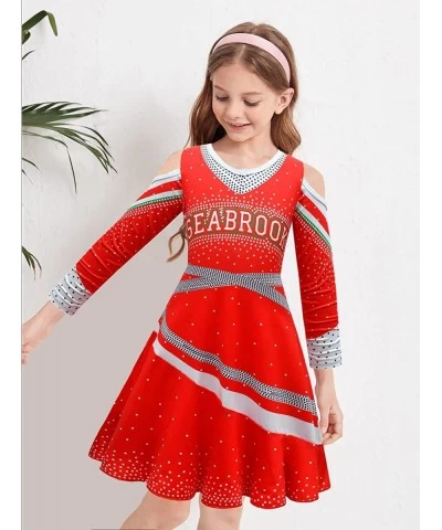 Zombies Cheerleader Costume Girls Halloween Cheerleading Costumes Kids Cosplay Dress 3-10 Years $28.34 Kids' Costumes