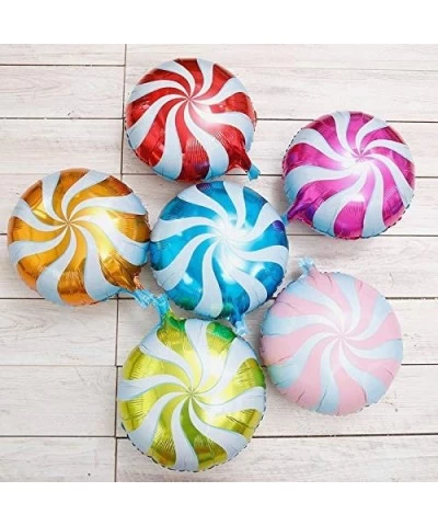 21 Pack Candy Balloons Set Including 13 Pack Round Lollipop Balloons and 8 pack Candy Shape Balloons Candyland Party Decorati...