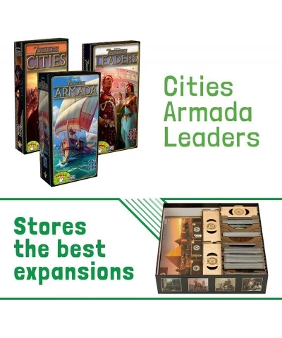 Storage Organizer for 7 Wonders Storage for 7 Wonders Organizer Kit Token Box Card Insert $91.49 Game Accessories