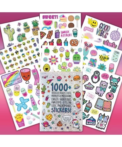 4 000+ Stickers- 4 Book Set Sticker Books for Kids Ages 6 and up Colorful and Cute Animal Food Photo Real Themed Stickers Ama...