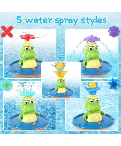 Baby Bath Toys Christmas Crocodile Bath Toys for Toddlers 1-3 Gifts 5 Modes Spray Water Fountain Bath Toy Light Up Bath Toys ...