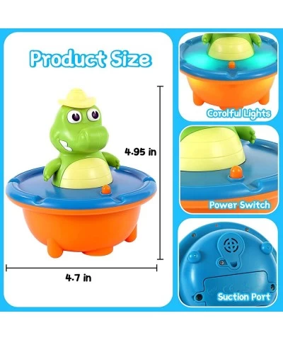 Baby Bath Toys Christmas Crocodile Bath Toys for Toddlers 1-3 Gifts 5 Modes Spray Water Fountain Bath Toy Light Up Bath Toys ...