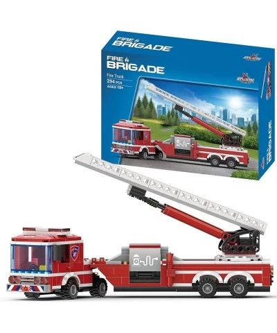 Fire Truck Building Block Set Fire Fighter Building Blocks (Extended Ladder Firetruck) 294 Pieces $42.52 Toy Building Sets